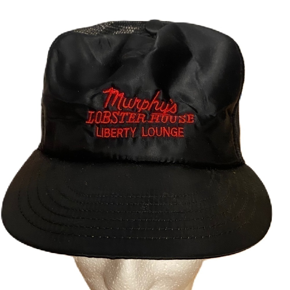 Vintage Murphy’s Lobster House SnapBack Mesh Hat Liberty Lounge Black Red Truck